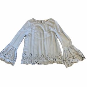 Willow & Clay Boho Pastel Bell Sleeve Embroidered